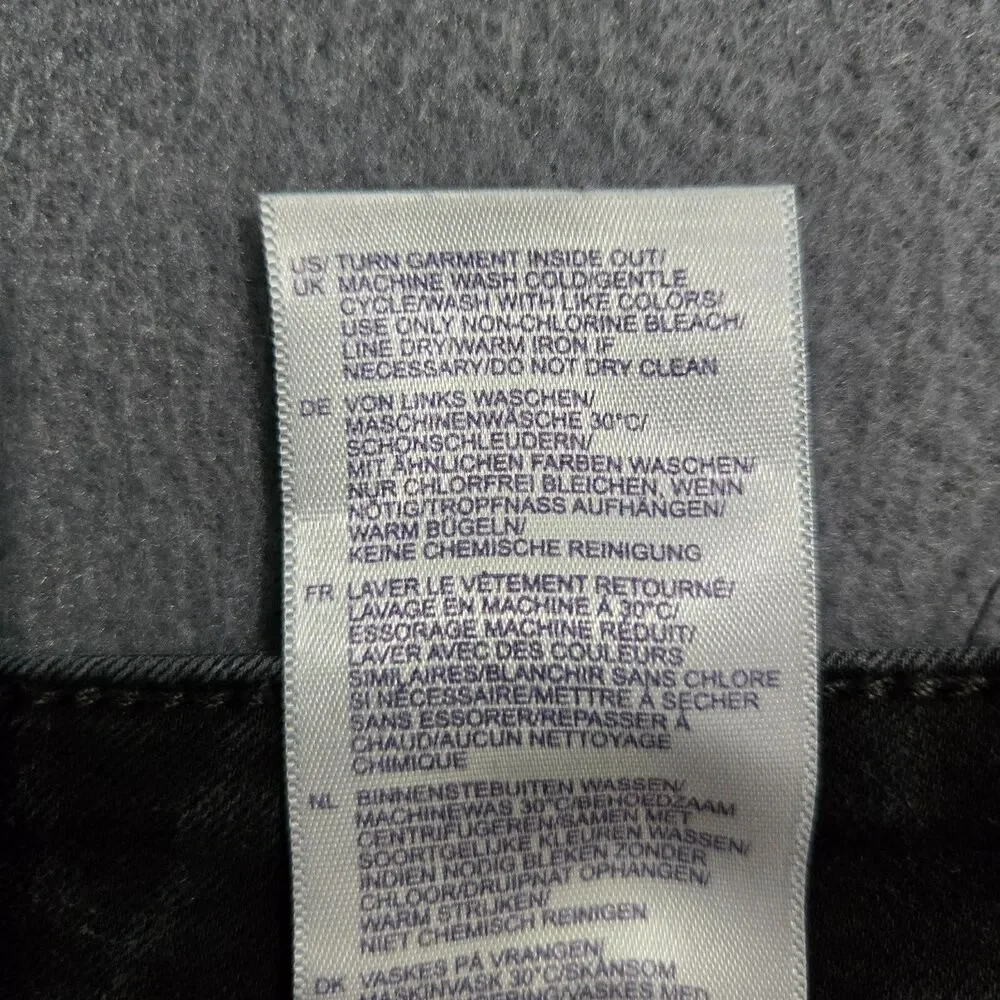 NYDJ Jeans Women 14P Black Marilyn Straight Mid Rise Lift Tuck Technology